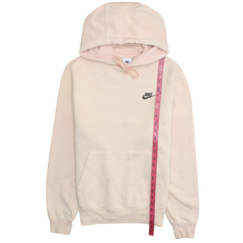 Nike Men's Beige Pullover Hoodie Small Fleece Lined Sportswear