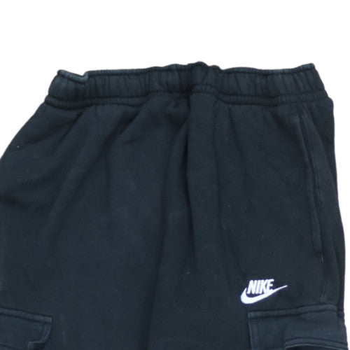 Nike Men's Black Cargo Fleece Jogger Trousers Size S