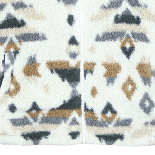 Columbia Women's Multicoloured Fleece Zip Jacket L Outdoor Aztec