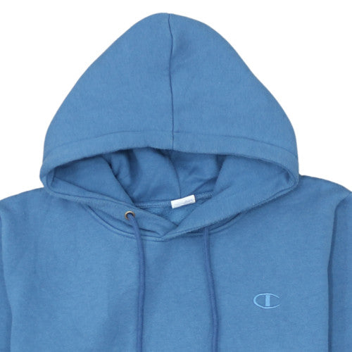 Champion Men's Blue Pullover Hoodie XL Fleece Embroidered Logo