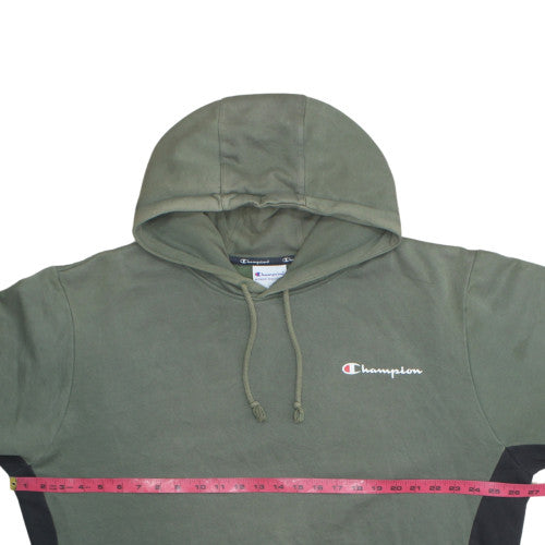Champion Men's Green XL Pullover Logo Fleece Hoodie