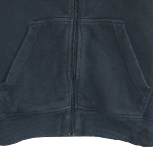 Additional view of Adidas men’s black full zip hoodie, size S, classic hooded sweatshirt