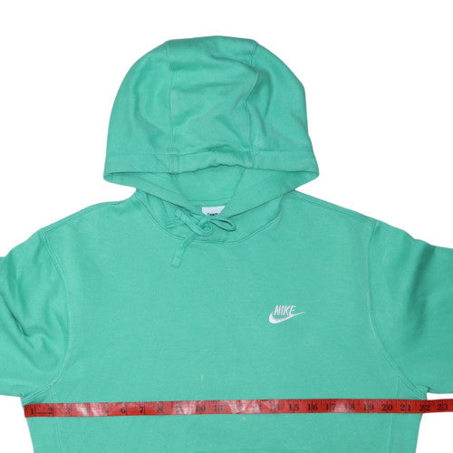 Nike Women's Green Pullover Hoodie Size S Cotton Blend Sweatshirt