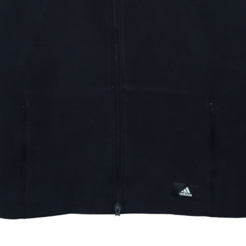 Adidas Men's Black 3XL Full Zip Hoodie Fleece Sweatshirt