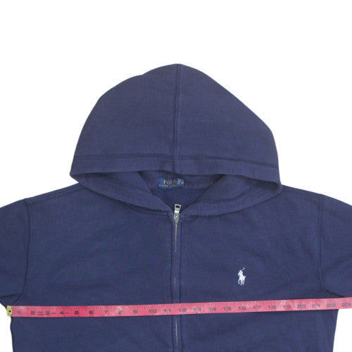 Polo Ralph Lauren Womens Navy Full Zip Hoodie Size M Cotton Blend