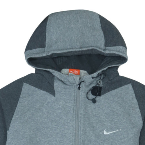 Nike Men’s Grey Full Zip Hoodie M Sports Fleece Jacket