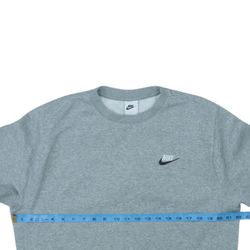 Nike Men's Grey Crew Neck Pullover Sweatshirt Size S