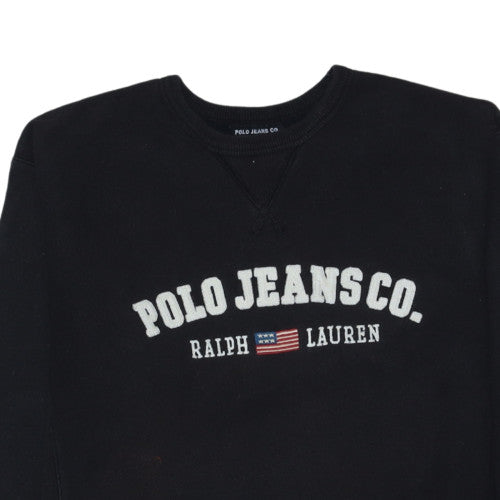 Ralph Lauren Polo Jeans Co. Black Men's Large Crew Neck Sweatshirt