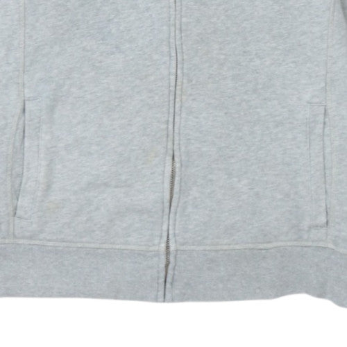 Nautica Men's Grey Full Zip Hoodie XL Classic Logo Fleece
