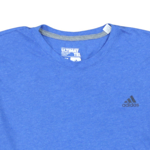 Adidas Men's Blue XL Ultimate Tee Crew Neck Sports T-Shirt