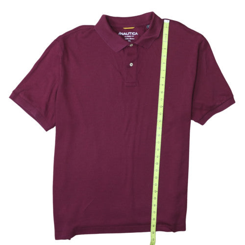 Nautica Men's Burgundy Classic Fit Cotton Polo Shirt XL