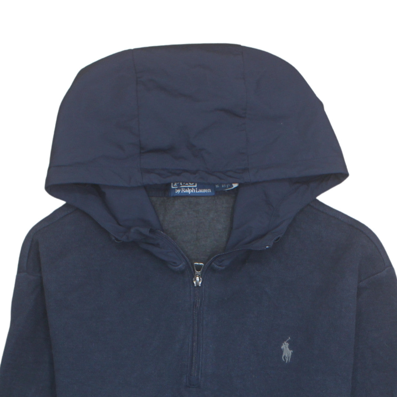 Polo Ralph Lauren Men's Blue XL Pullover Hoodie 1/2 Zip Logo