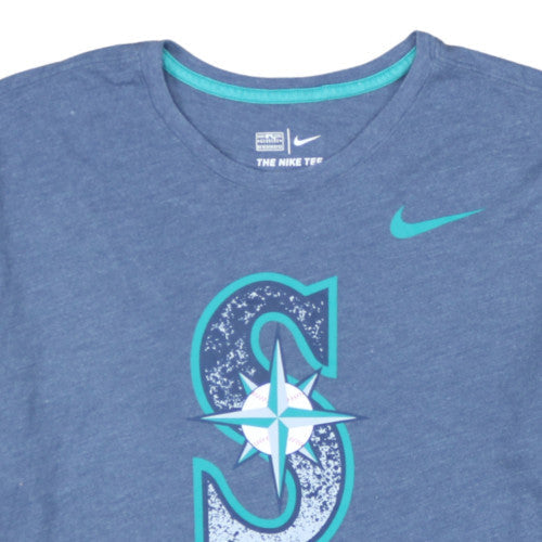 Nike Men’s Blue Seattle Mariners Athletic Fit Graphic T-Shirt XL