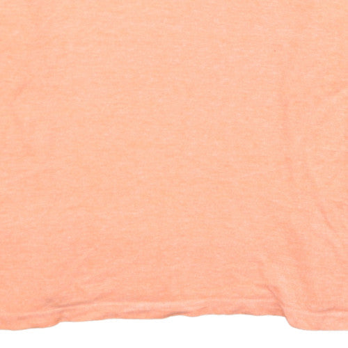 Chaps Mens Orange Cotton Polo Shirt Short Sleeve M Regular Fit