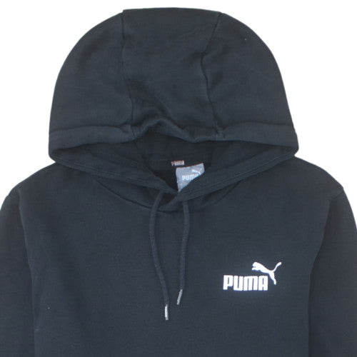 Puma Men’s Black Pullover Hoodie S Regular Fit Fleece Sportswear