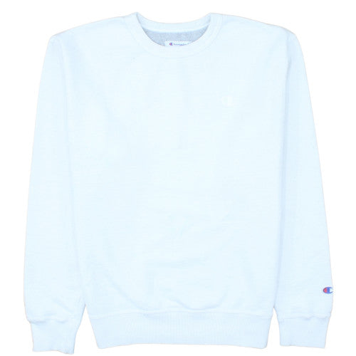 Champion Men's White Crew Neck Pullover Sweatshirt Size M