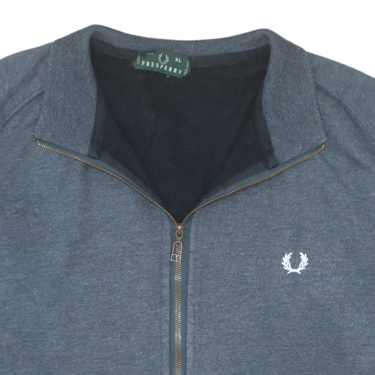 Fred Perry Mens Grey XL Full Zip Sweatshirt Jacket