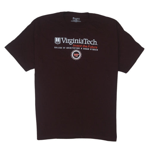 Champion Men's Brown Virginia Tech Graphic Crew Neck T-Shirt XL