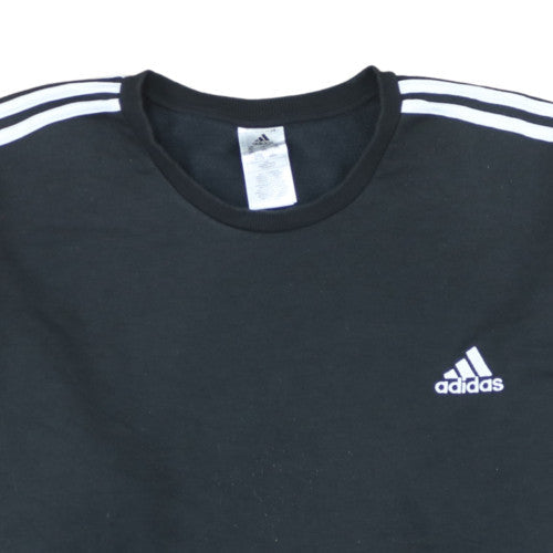 Adidas Men's Black 3XL Pullover Sweatshirt Crew Neck Sports Fleece