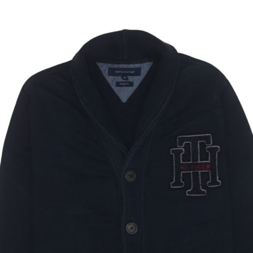 Tommy Hilfiger Men’s Blue Button Cardigan Sweatshirt M Classic Fit