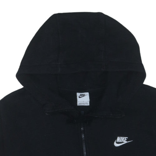 Nike Men's Black Full Zip Hoodie L Sports Fleece Sweatshirt