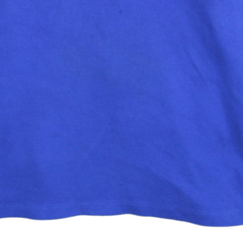 Ralph Lauren Men’s Blue Cotton 1/4 Zip Jumper XL Classic Knit