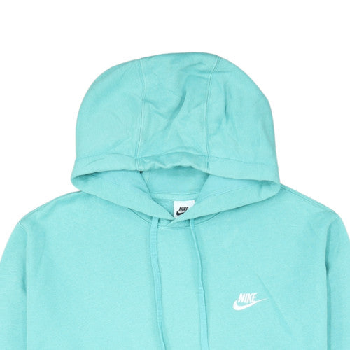 Nike Women’s Blue Pullover Hoodie L Relaxed Fit Cotton Blend