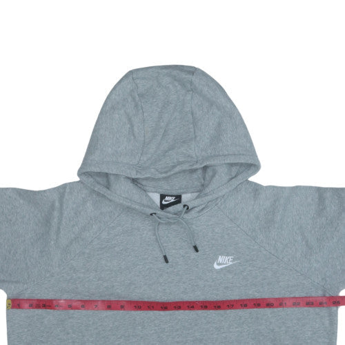 Nike Men's Grey XL Pullover Hoodie with Logo and Kangaroo Pocket