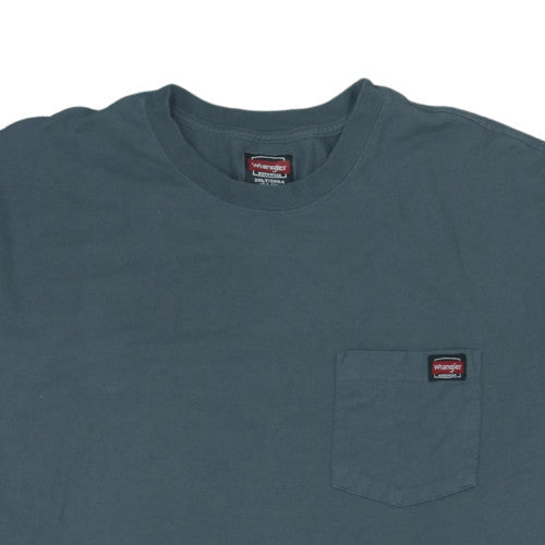 Wrangler Mens Green 3XLT Workwear Short Sleeve Cotton T-Shirt