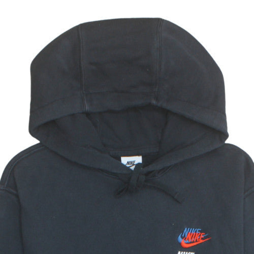 Nike Men's Black Embroidered Logo Pullover Hoodie Size M