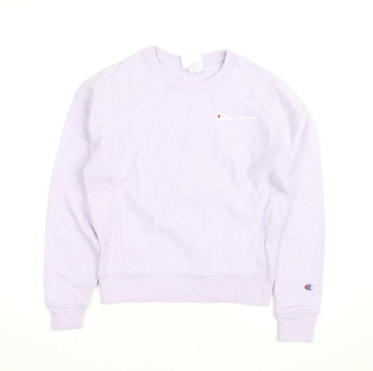 Champion Unisex Adults Purple XS Pullover Crew Neck Sweatshirt