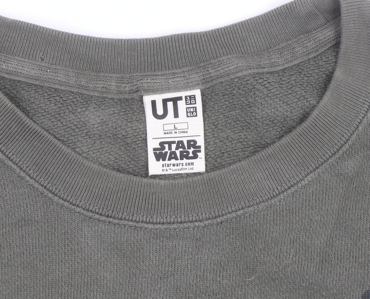 Uniqlo Men’s Green Chewie Star Wars Graphic Pullover Sweatshirt L