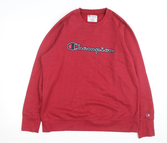 Champion Men's Red XL Crew Neck Pullover Sweatshirt