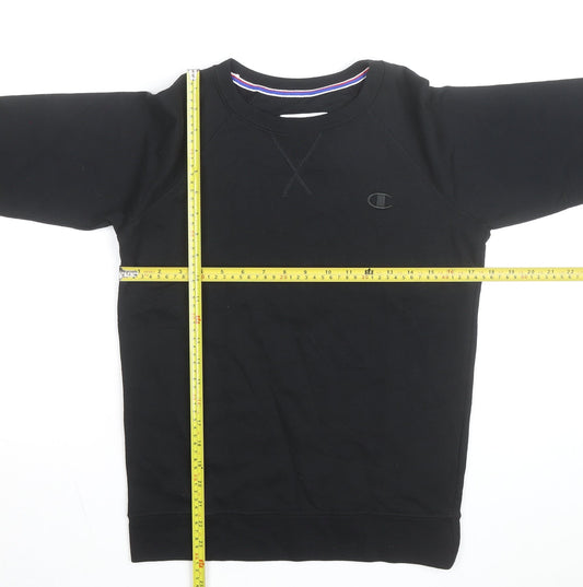 Champion Men's Black XS Crew Neck Pullover Sweatshirt