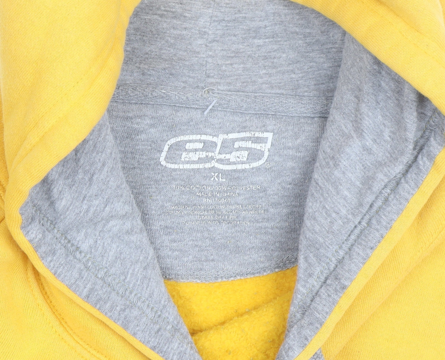 G2 Chill Gear Men's Yellow XL Pullover Hoodie NDSU Bison Graphic