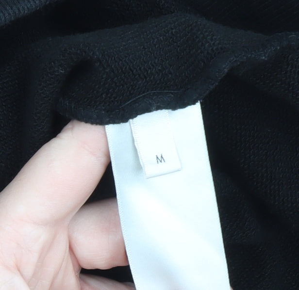 Celine Men's Black Medium Pullover Hoodie Cotton Made In Italy