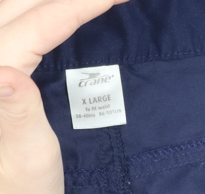 Crane Men’s Blue XL Convertible Cargo Trousers Outdoor Lightweight