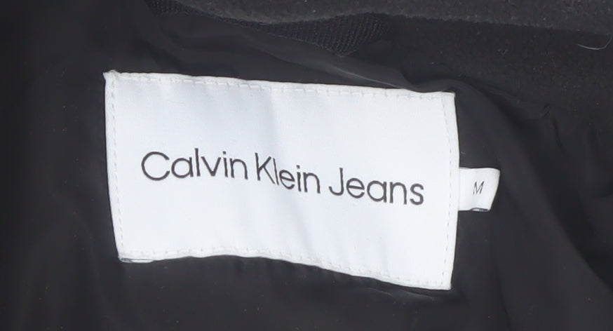 Calvin Klein Jeans Women’s Black White Puffer Jacket Size M