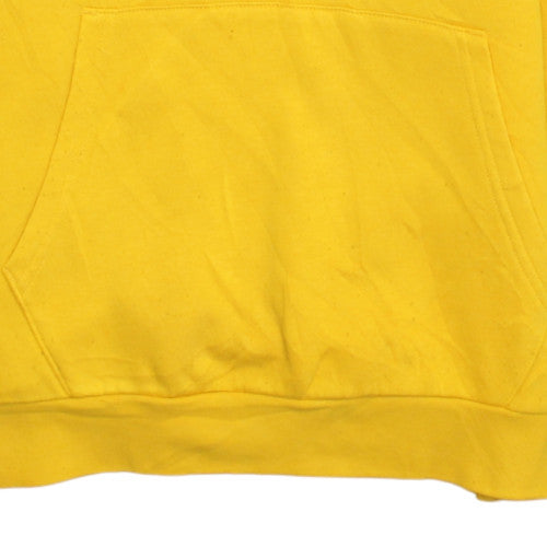 Additional view of Champion boys’ yellow pullover hoodie 13-14 years graphic fleece sweatshirt