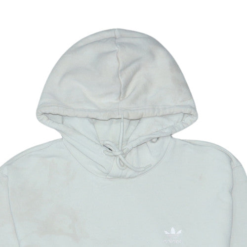 Additional view of Adidas Men Beige Pullover Hoodie M Fleece Logo Sports Casual