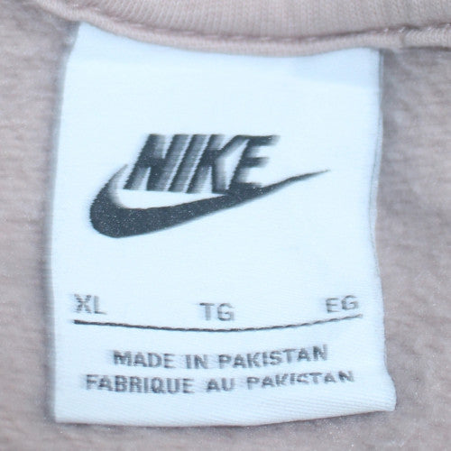 Nike Mens Beige XL Crew Neck Pullover Sweatshirt