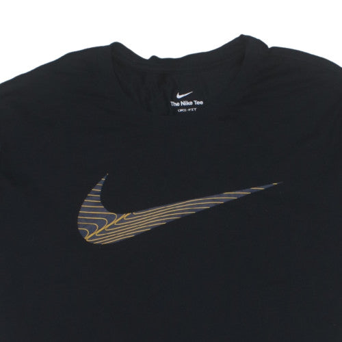 Nike Men's Black 2XL Dri-FIT Logo Short Sleeve T-Shirt