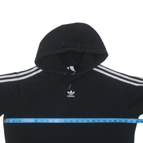 Adidas Mens Black Pullover Hoodie Size L Graphic Print Sportswear