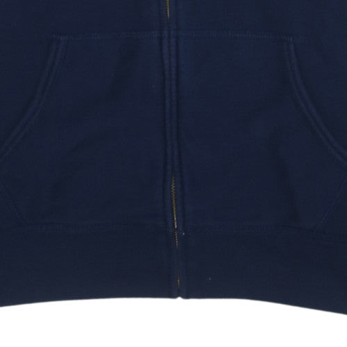 Ralph Lauren Men's Blue Full Zip Hoodie L Regular Fit Cotton Blend