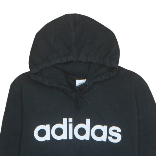 Adidas Men Black 2XL Pullover Hoodie Fleece Sportswear