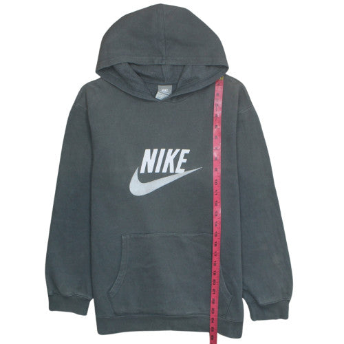 Nike Teens Grey Pullover Hoodie Regular Fit Sportswear M