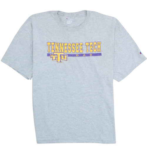 Champion Men's Grey Tennessee Tech Dad 2XL College T-Shirt