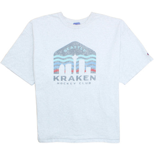 Champion Men’s Grey Seattle Kraken Hockey Club Graphic T-Shirt XXL