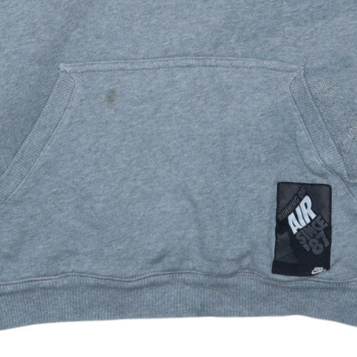 Nike Men’s Grey Pullover Hoodie Small Fleece Long Sleeve Sportswear