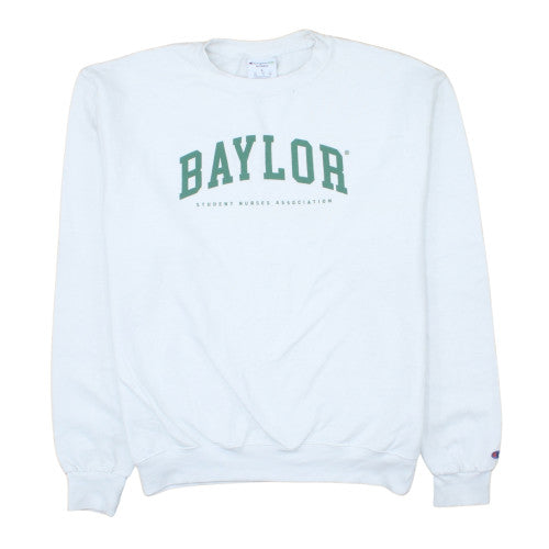 Champion Eco Authentic Women's White Crew Neck Pullover Sweatshirt L